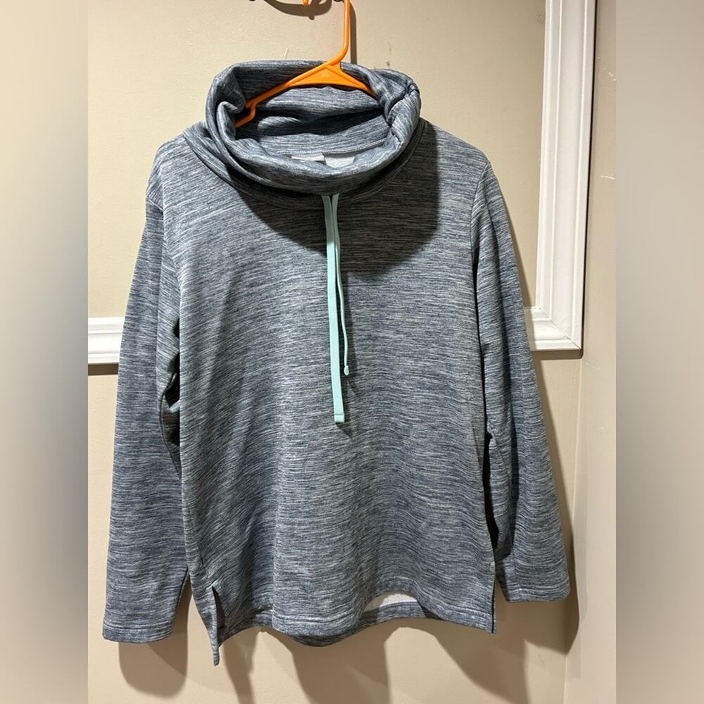 Columbia Gray Turtleneck Sweater Cozy Knit‎